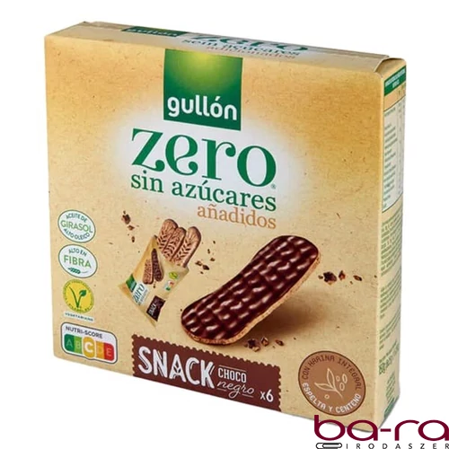 Keksz GULLON Snack Zero étcsokoládés 150 g
