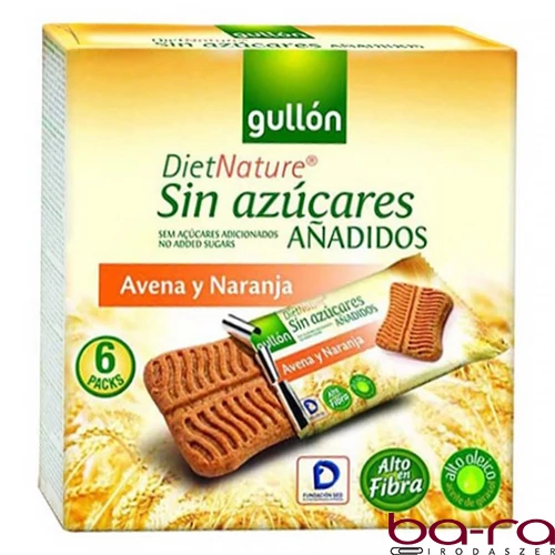Keksz GULLON Snack zabos narancsos 144 g