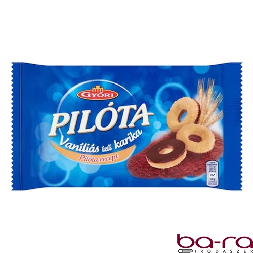 Keksz PILÓTA vaníliás karika étbevonóval 150 g