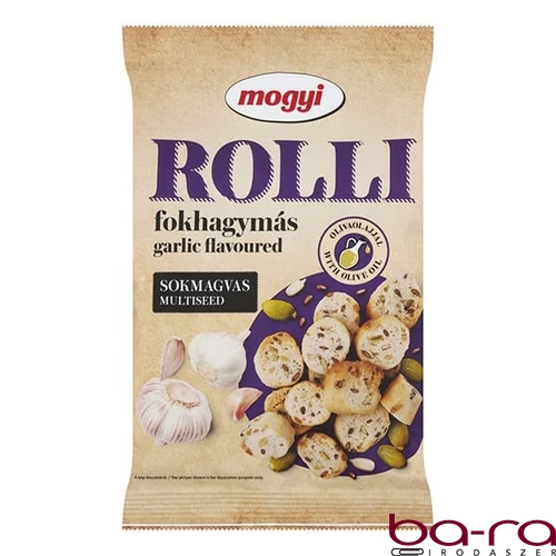 Kenyérkarika MOGYI Rolli sokmagvas fokhagymás 65 g