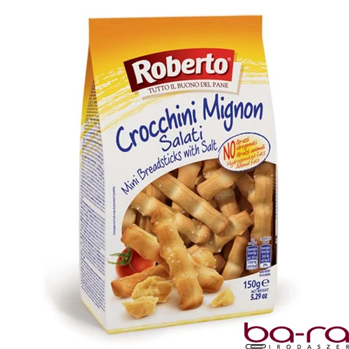 Kenyérrudacska ROBERTO mini crocchini sós 150 g