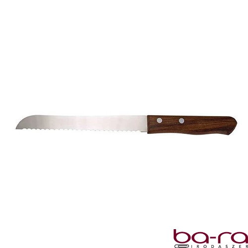 Kés kenyérvágó fa nyéllel 17cm
