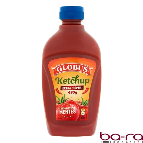 Ketchup GLOBUS Extra csípős 485 g