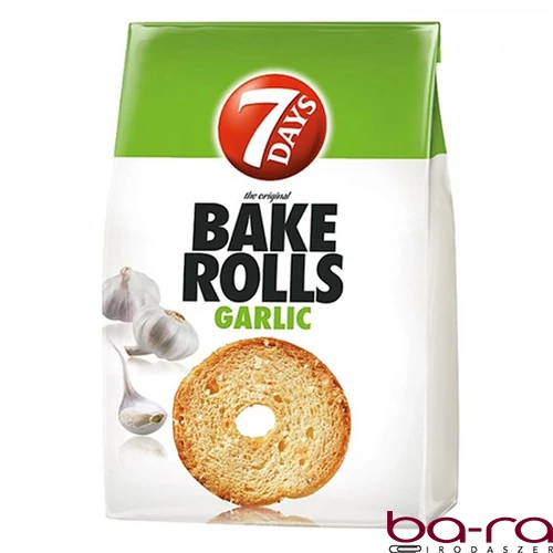 Kétszersült kenyérkarika TUC Bake Rolls fokhagymás 80 g