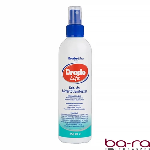 Kéz és bőrfertőtlenítő pumpás BRADOLIFE  250ml