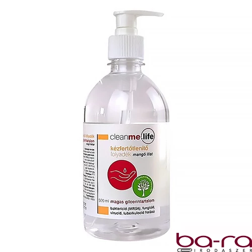 Kézfertőtlenítő folyadék CLEANME.LIFE pumpás mangó 500 ml