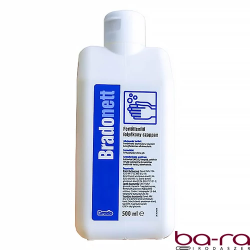 Kézfertőtlenítő folyékony szappan BRADONETT 500 ml