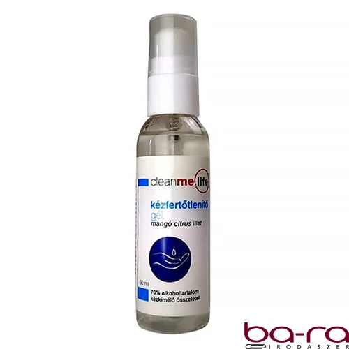 Kézfertőtlenítő gél CLEANME.LIFE kupakos mangó 60 ml