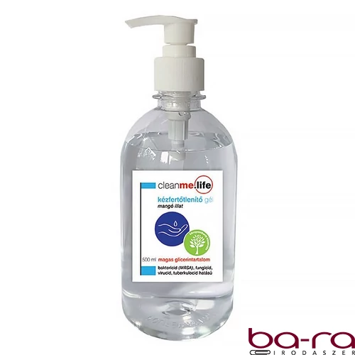 Kézfertőtlenítő gél CLEANME.LIFE pumpás mangó 500 ml