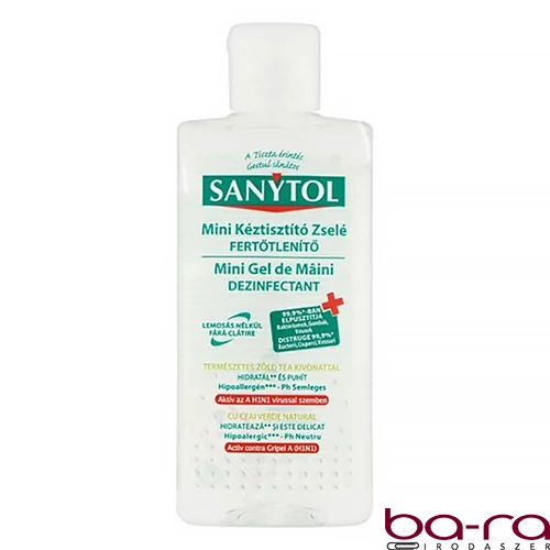 Kézfertőtlenítő gél SANYTOL mini kupakos 75ml