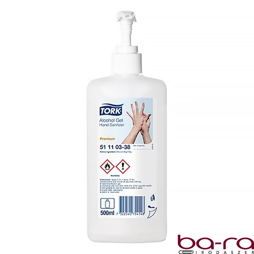 Kézfertőtlenítő gél TORK alkoholos pumpás 500 ml