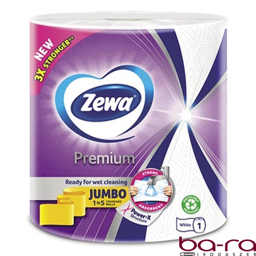 Kéztörlő tekercses háztartási ZEWA Premium Jumbo 3 rétegű 1 tekercses 230 lap