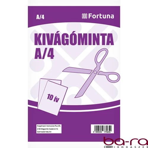 Kivágóminta FORTUNA A/4 10 íves