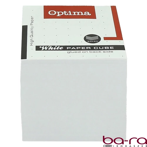 Kockatömb fehér OPTIMA 9x9x9 cm ragasztott