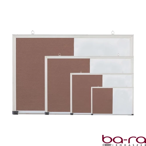 Kombitábla OPTIMA parafa mágneses aluminium keret 30x45 cm