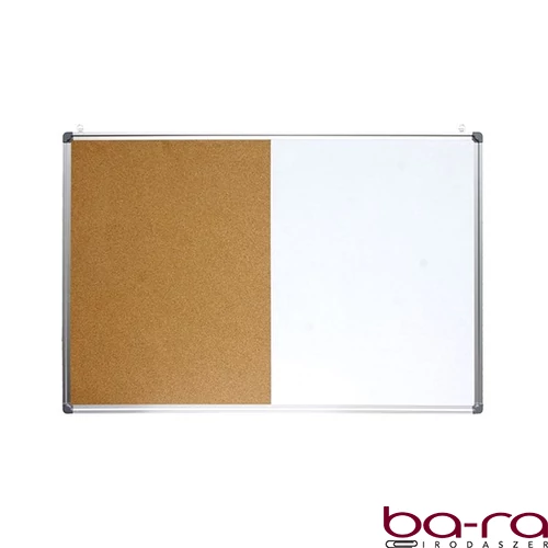 Kombitábla OPTIMA parafa mágneses aluminium keret 60x90 cm