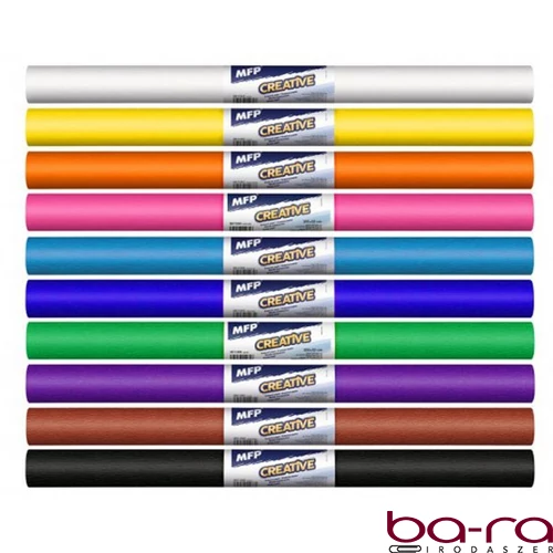 Krepp papír 50x200cm mix vegyes alapszínek 10 darabos
