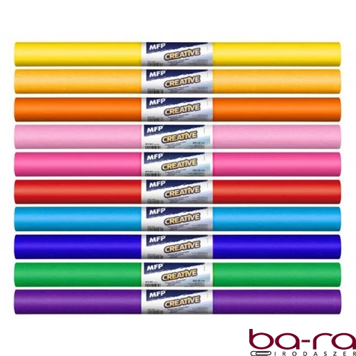 Krepp papír 50x200cm mix vegyes színek 10 darabos