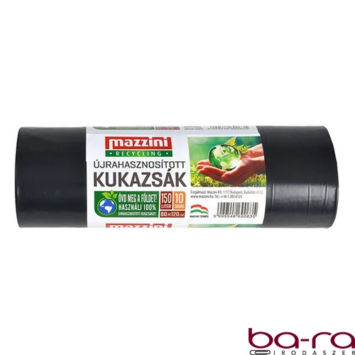 Szemeteszsák MAZZINI 150L újtrahasznosított 10 darabos