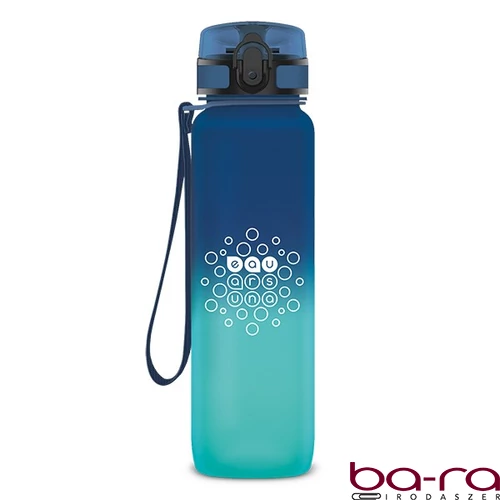 Kulacs ARS UNA műanyag matt BPA-mentes motivációs ombre 1000 ml Dark sea