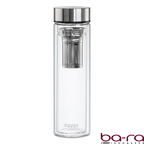 Kulacs XAVAX üveg szűrőbetéttel 450ml