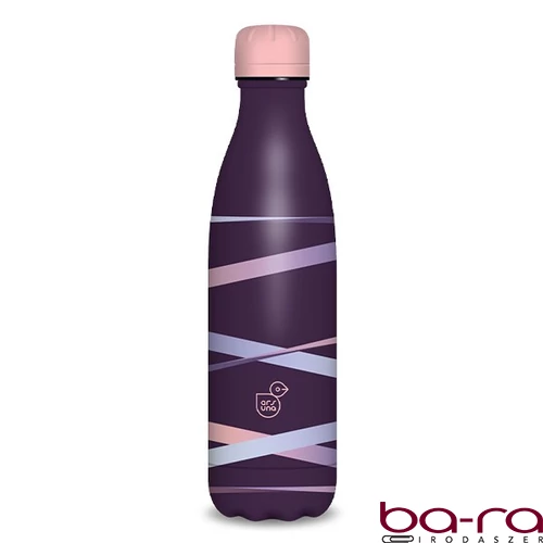 Kulacs duplafalú ARS UNA fém 500 ml Ribbon lila