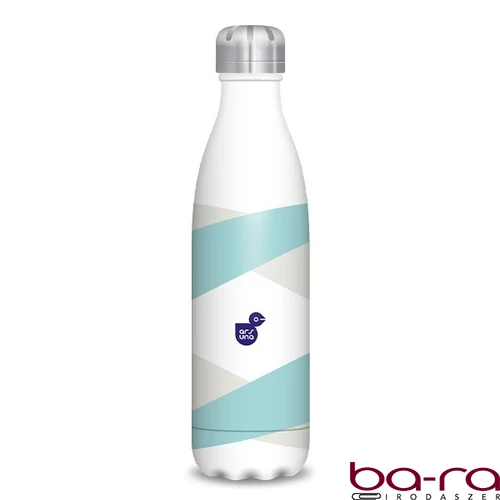 Kulacs duplafalú ARS UNA fém 500 ml csíkos