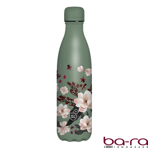 Kulacs duplafalú ARS UNA fém 500 ml Flowery Pink