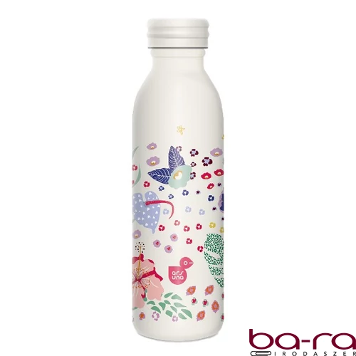 Kulacs duplafalú ARS UNA fém 600 ml Cream Hibiscus