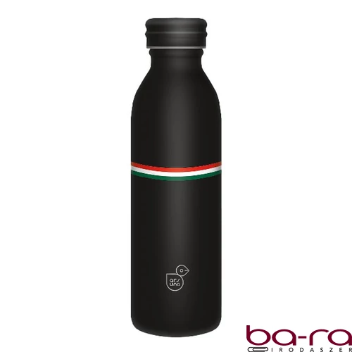 Kulacs duplafalú ARS UNA fém 600 ml Flag Black