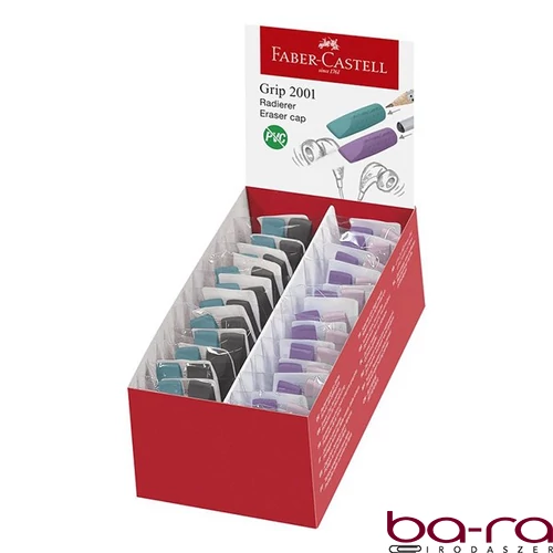 Kupakradír FABER-CASTELL Grip 2001 40x10mm 2 darabos fekete/óceánkék rózsaszín/lila színek
