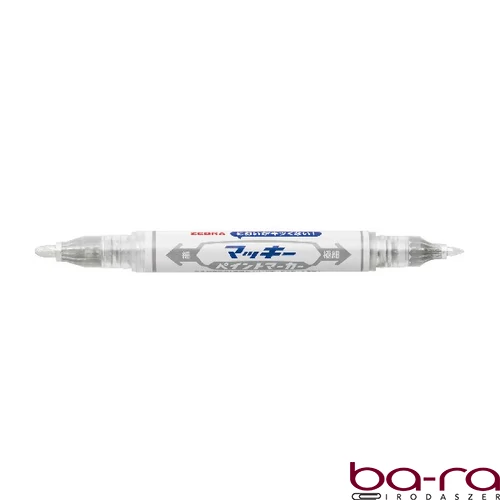Lakkmarker kétvégű ZEBRA Mckie olajbázisú extra fine 0,7-1,2 mm ezüst