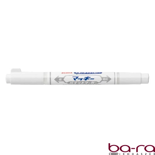 Lakkmarker kétvégű ZEBRA Mckie olajbázisú extra fine 0,7-1,2 mm fehér