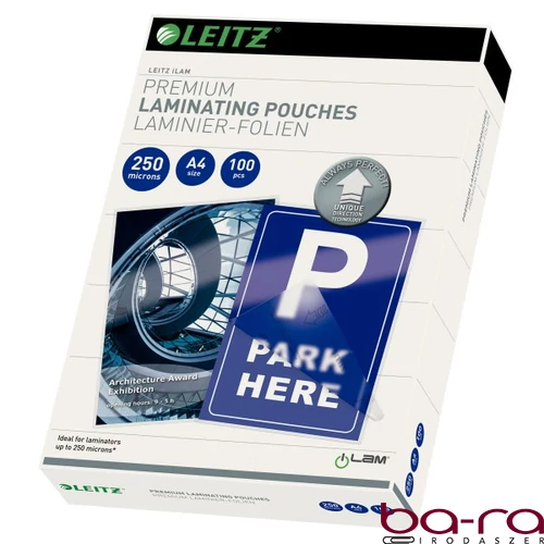 Lamináló fólia LEITZ A/4 250 mikron 100 íves fényes