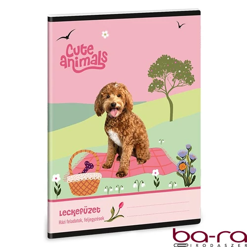 Leckefüzet ARS UNA A/5 32 lapos Cute Animals-Doggie