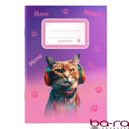 Leckefüzet ICO A/5 32 lapos Cats