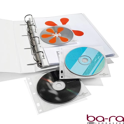 Lefűzhető CD/DVD tartó zseb DURABLE átlátszó