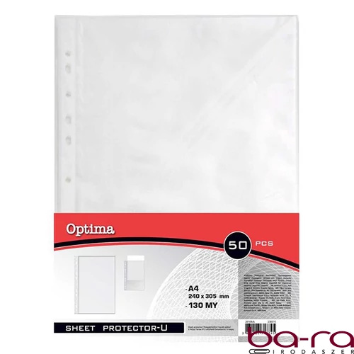 Lefűzhető genotherm OPTIMA A/4 130 mikron víztiszta 50 darabos