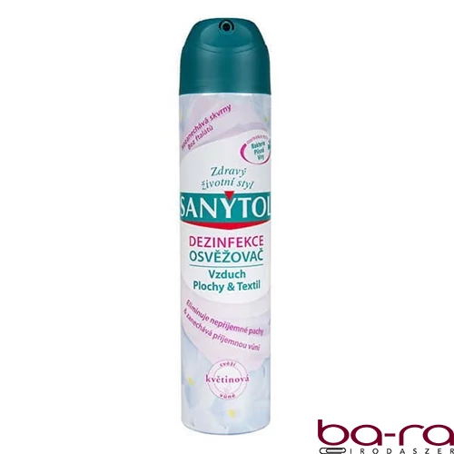 Légfrissítő fertőtlenítő SANYTOL virág illatú 300 ml
