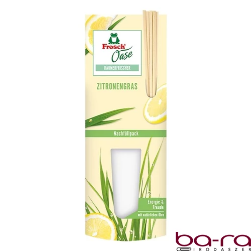 Légfrissítő utántöltő FROSCH Oase citromfűvel pálcikás 90ml
