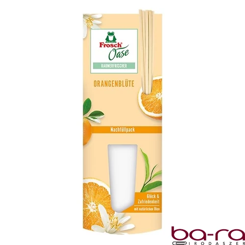 Légfrissítő utántöltő FROSCH Oase narancs pálcikás 90ml