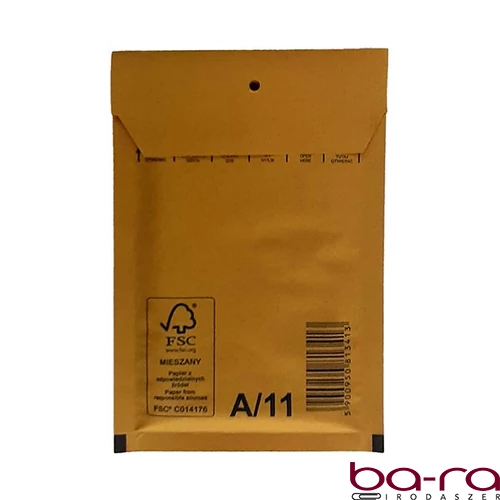 Légpárnás tasak No11/W1 szilikonos barna 100x165mm