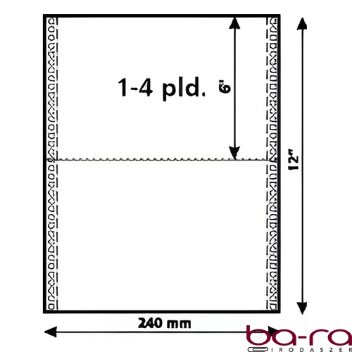 Leporelló STARPRINT 240/3 példány VR3-24/6" 600 garnitúra/doboz