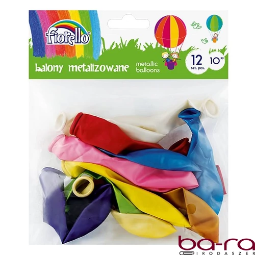 Lufi FIORELLO 10" 12 darabos metál színek