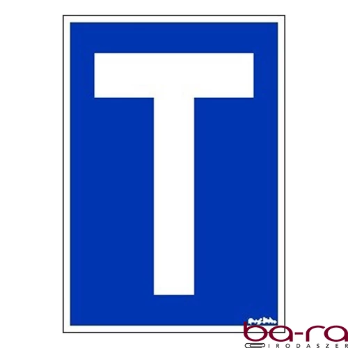 Matrica T betű kék "C"