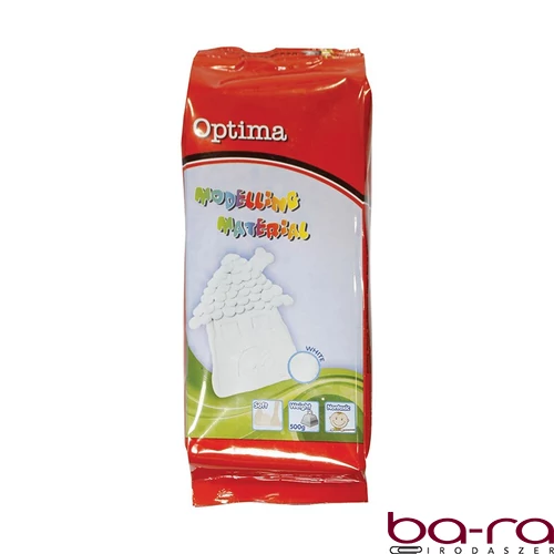 Gyurma OPTIMA modellező gyurma fehér 500 g