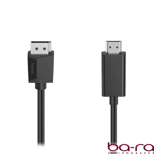 Monitor kábel HAMA Display port/HDMI UHD 1,5m