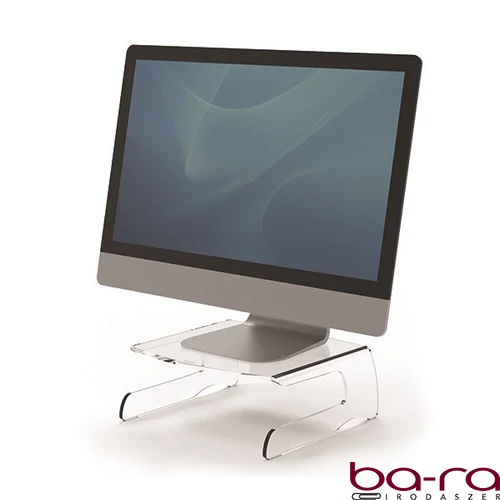 Monitorállvány FELLOWES Clarity átlátszó