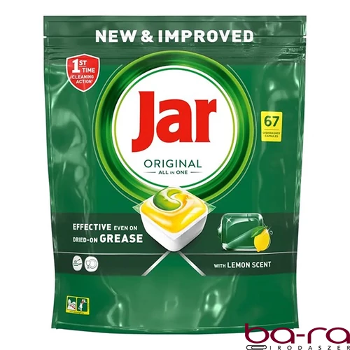 Mosogatógép tabletta JAR Original Lemon 67 darab/doboz