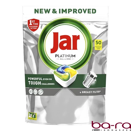 Mosogatógép tabletta JAR Platinum Lemon 50 darab/doboz